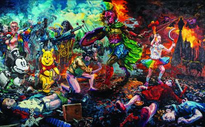 L'ideologie guidant le peuple - a Paint Artwork by João Sobreira